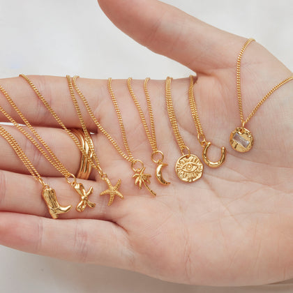 Bow Necklace Gold